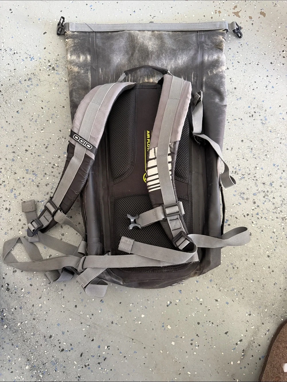 OGIO Roll-Top Waterproof Backpack with Reflective Accents